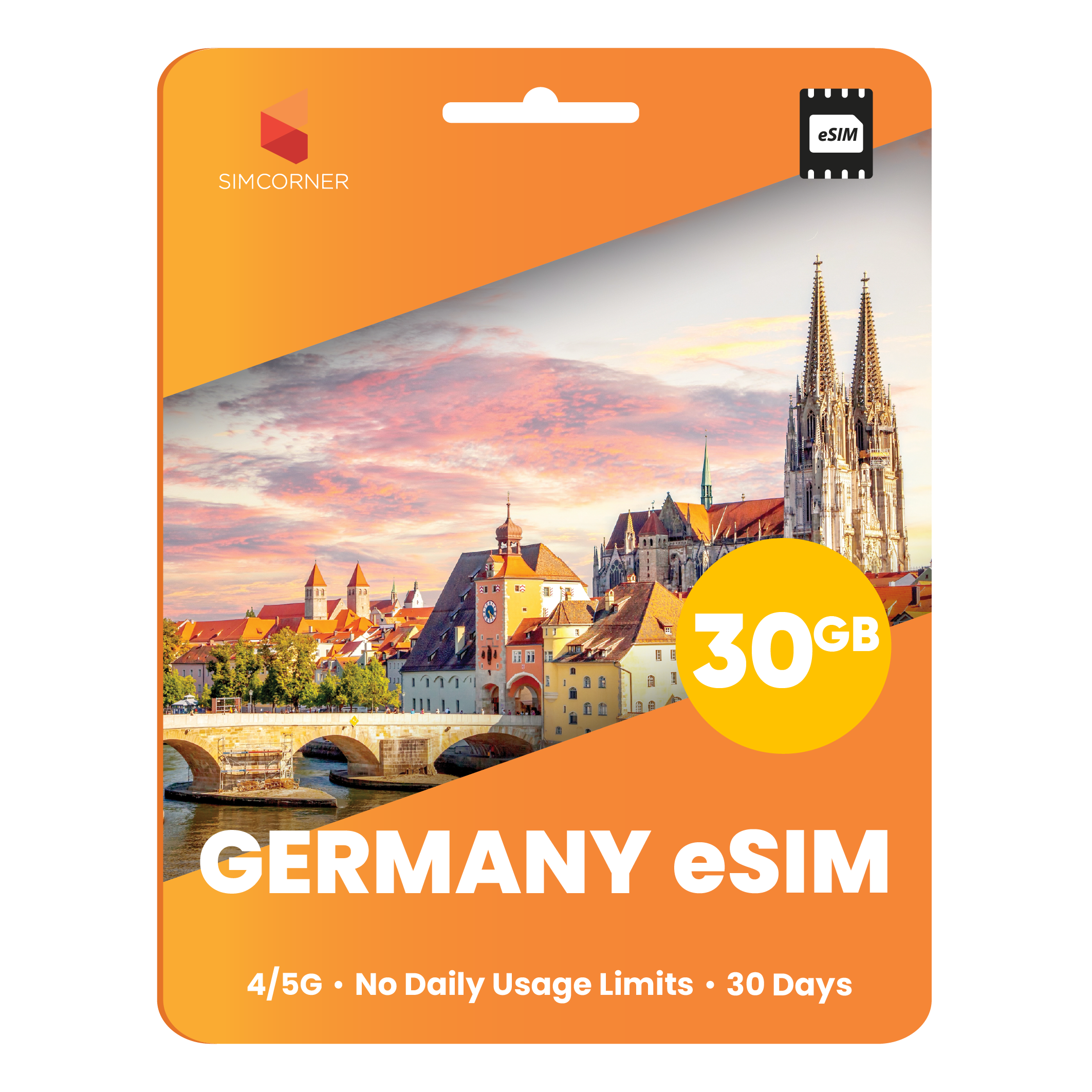 Germany eSIM: 30GB - 30 Days