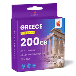 Greece Travel Sim Card 200GB