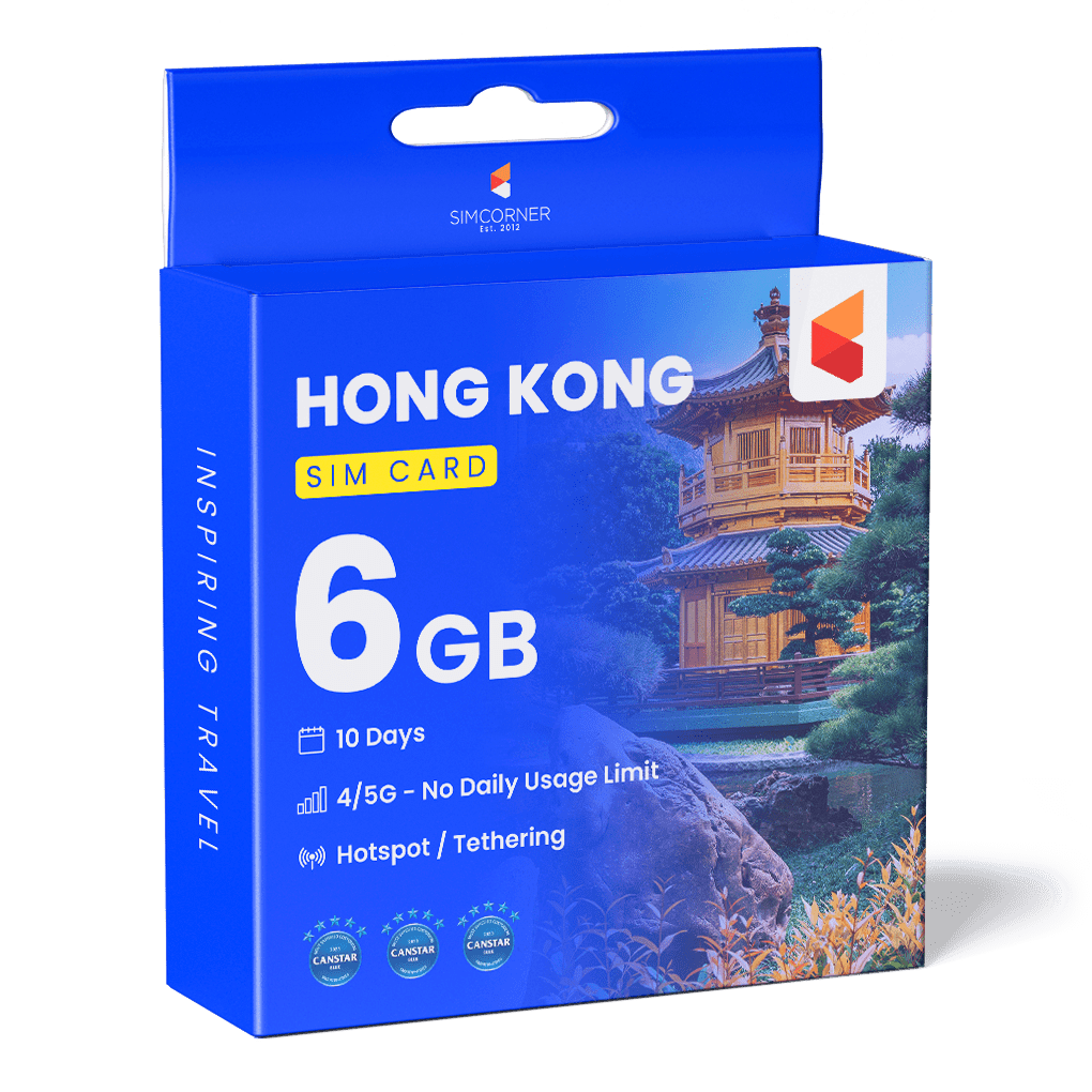 Hong Kong Data Sim (10 day - 6GB) - SimCorner