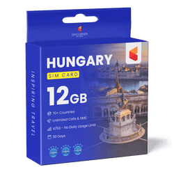 Hungary Travel Sim Card (12GB)