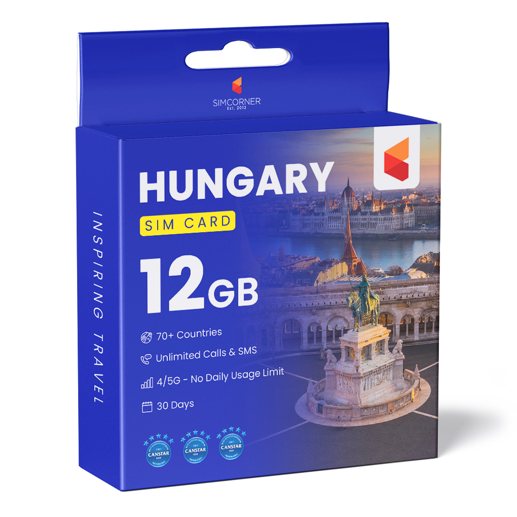 Hungary Travel Sim Card (12GB) | SimCorner