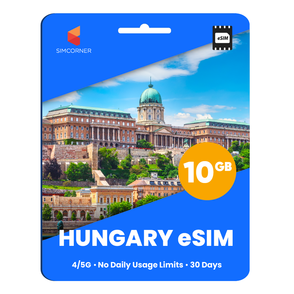 Hungary eSIM: 10GB - 30 Days
-SimCorner