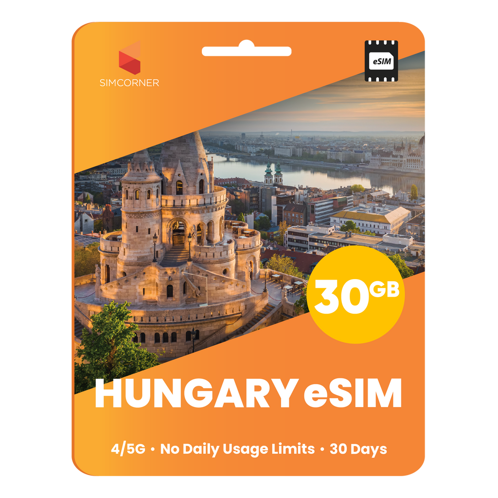 Hungary eSIM: 30GB - 30 Days