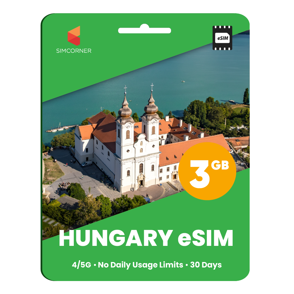 Hungary eSIM: 3GB - 30 Days - SimCorner