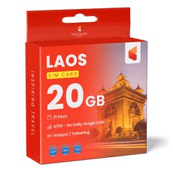 Laos Data SIM Card (31 Day - 20GB)