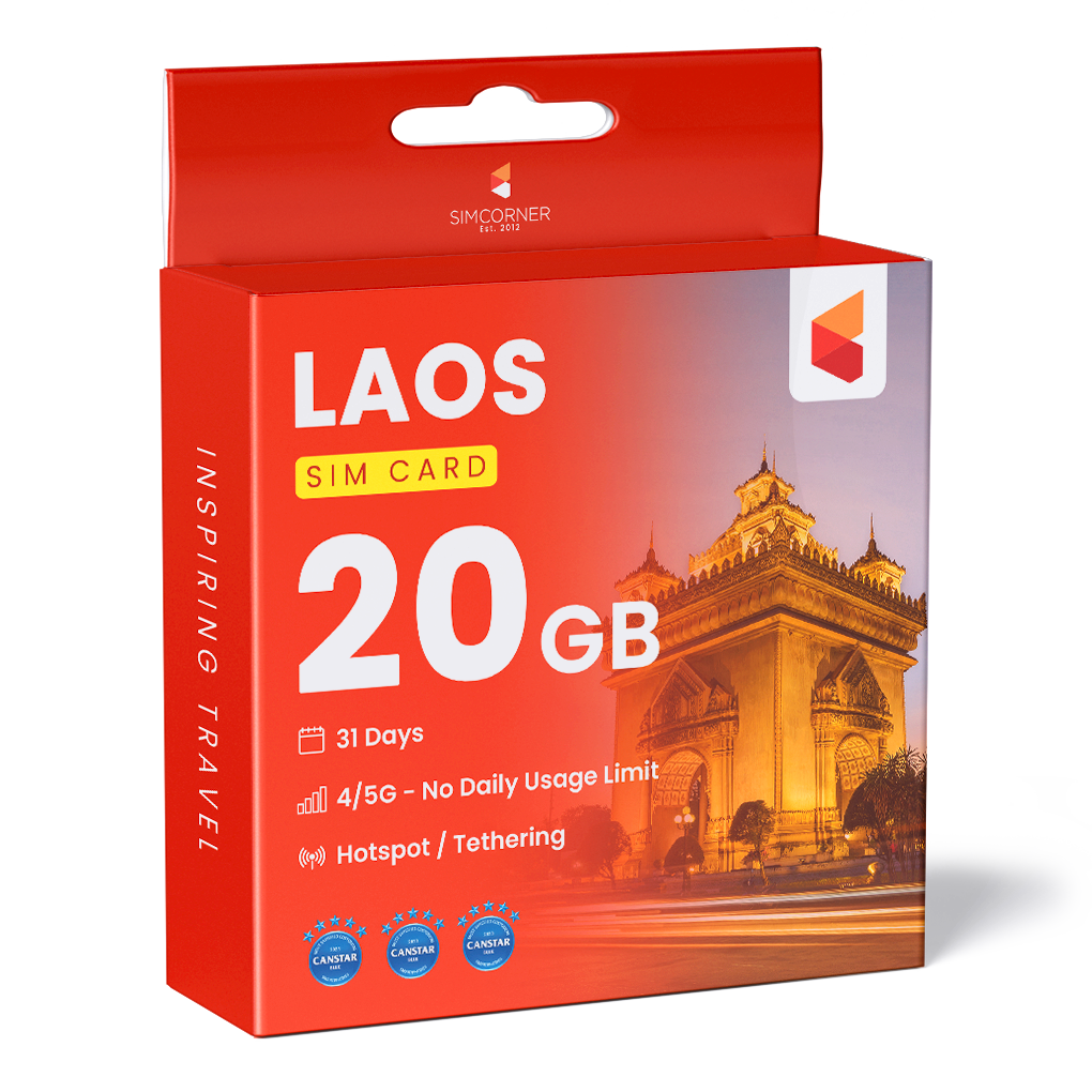 Laos Data SIM Card (31 Day - 20GB)