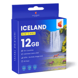 Iceland Travel Sim Card (12GB)