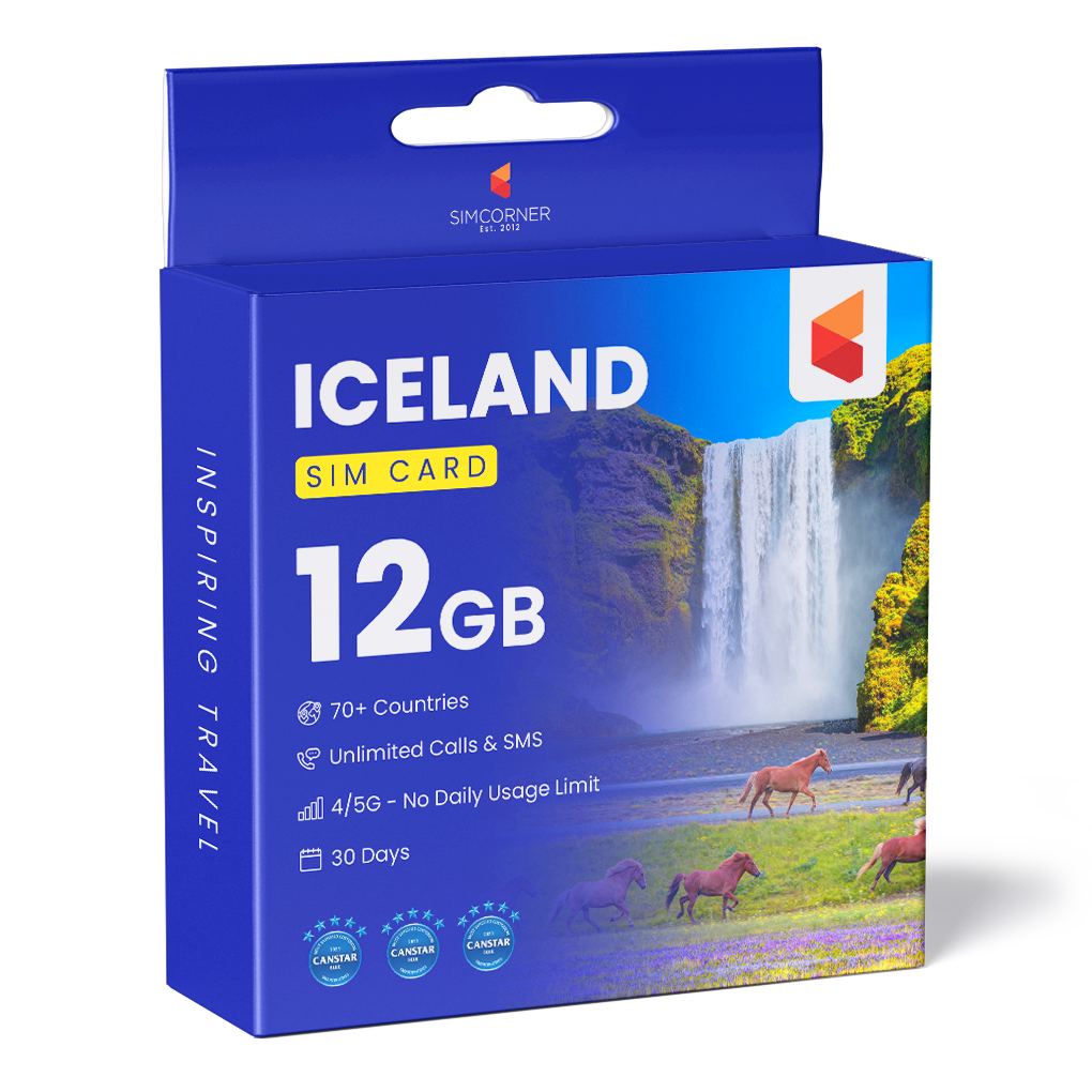 Iceland Travel Sim Card (12GB) |SimCorner