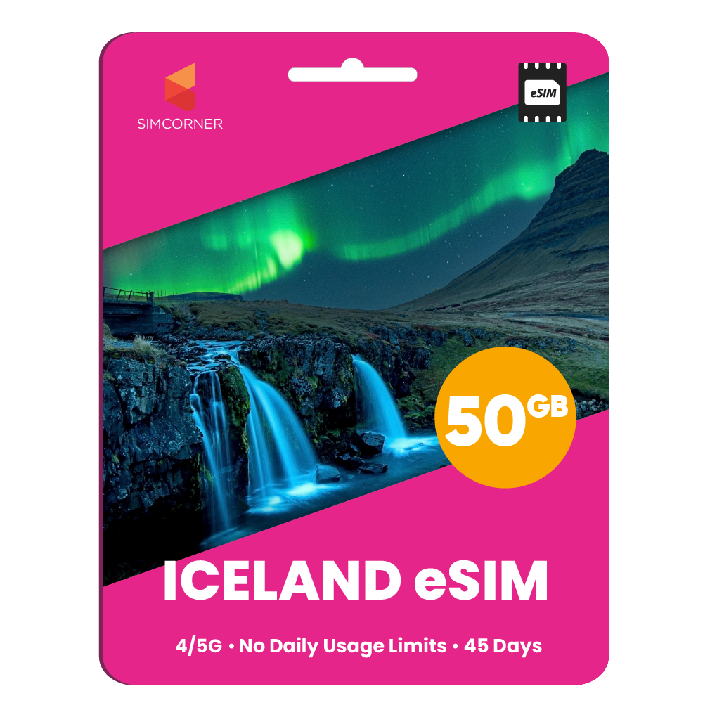 Iceland eSIM: 50GB - 45 Days
-SimCorner