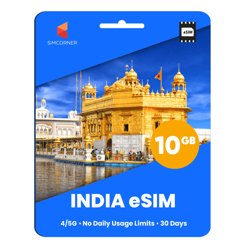 India eSIM: 10GB - 30 Days
-SimCorner
