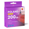 Poland Travel Sim Card 200GB