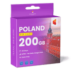 Poland Travel Sim Card 200GB