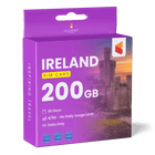 Republic of Ireland Travel Sim Card 200GB