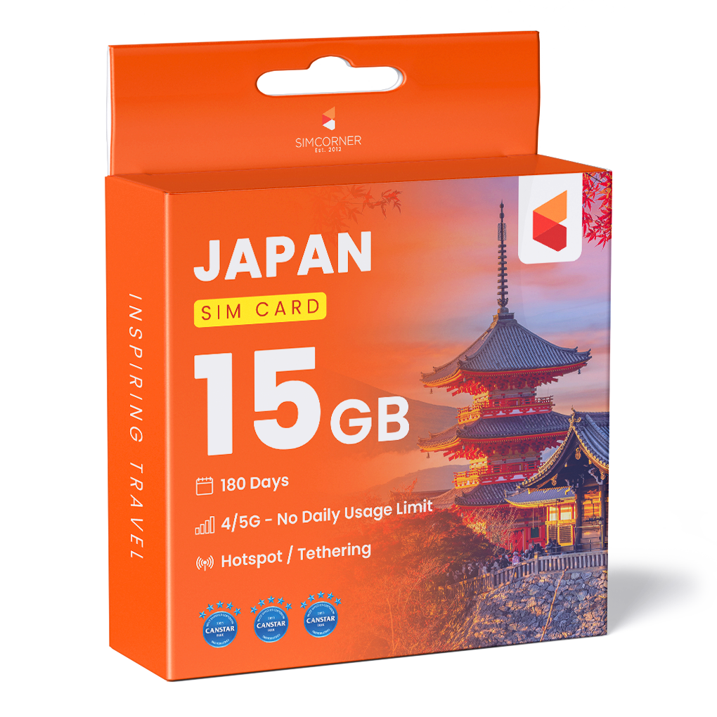 Prepaid Japan Sim Card (15GB)