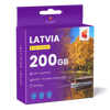 Latvia Travel Sim Card 200GB