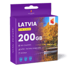 Latvia Travel Sim Card 200GB