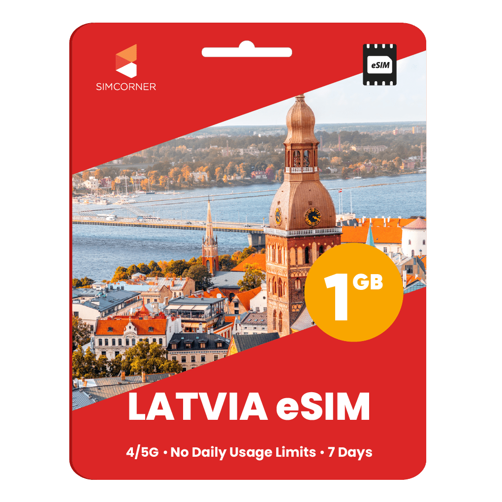 Latvia Data eSIM - SimCorner