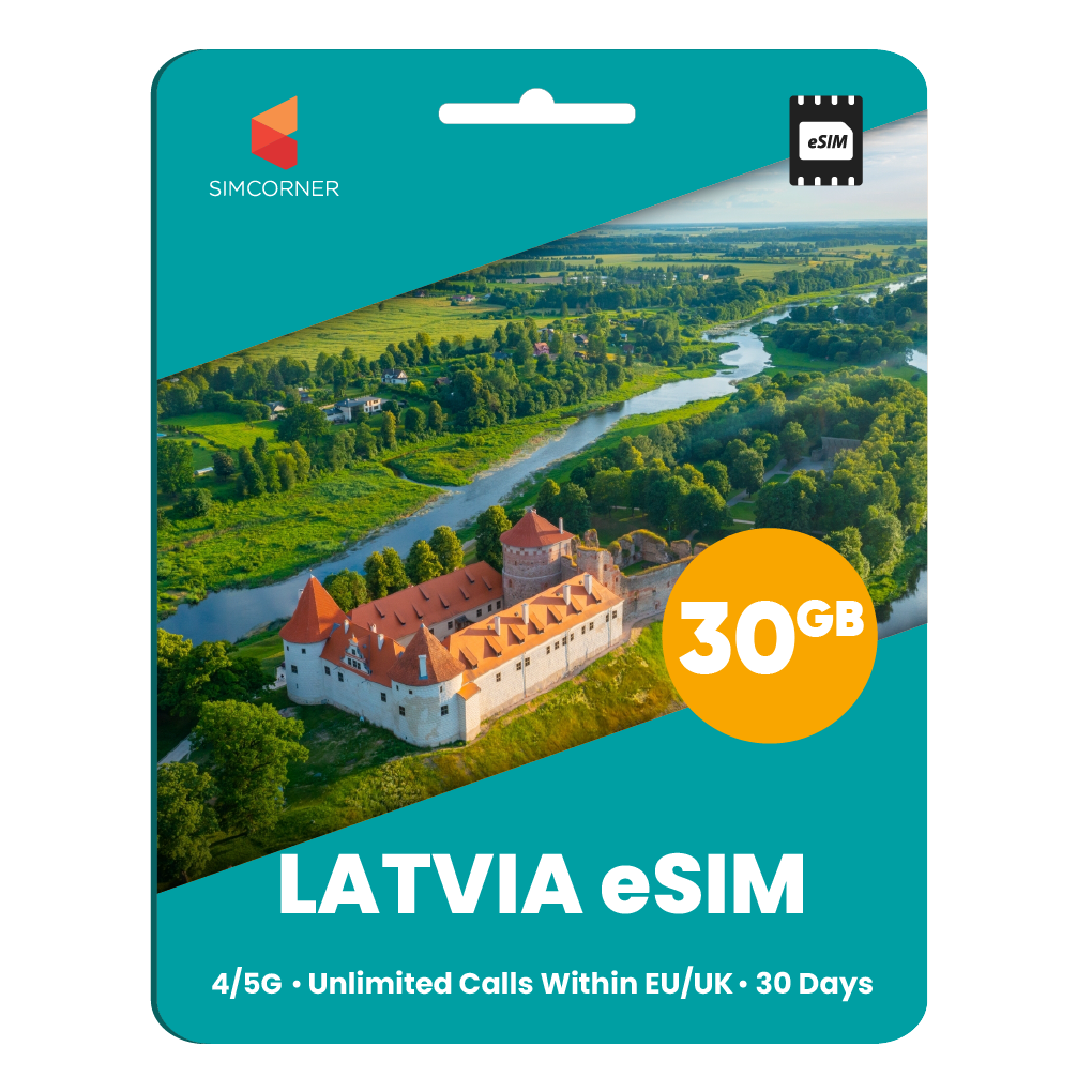 [eSIM] Latvia eSim Card (30GB) - SimCorner