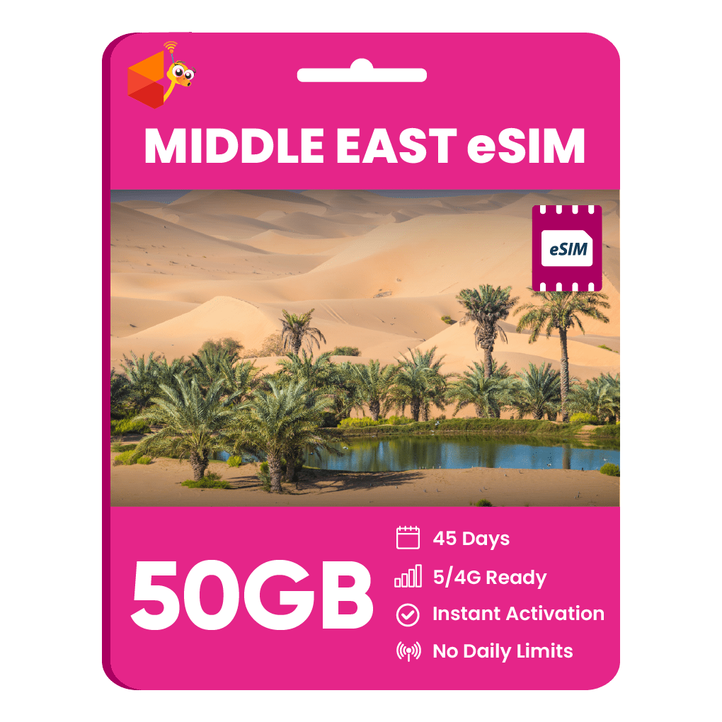 Middle East Data eSIM - SimCorner