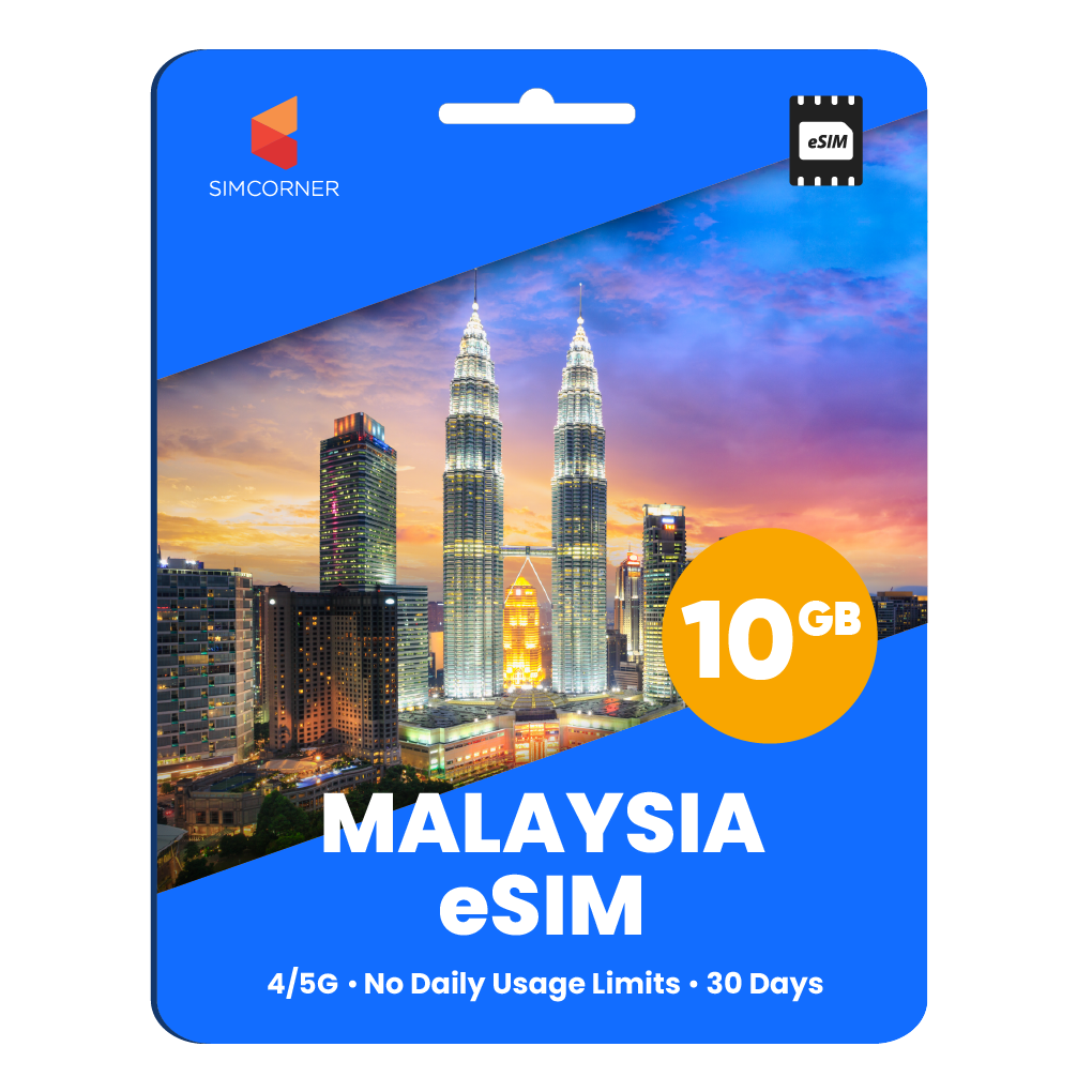 Malaysia eSIM: 10GB - 30 Days
-SimCorner