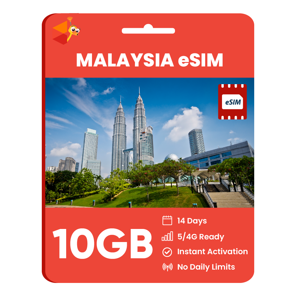 [eSIM] Malaysia Data eSIM (10GB - 14 Days)