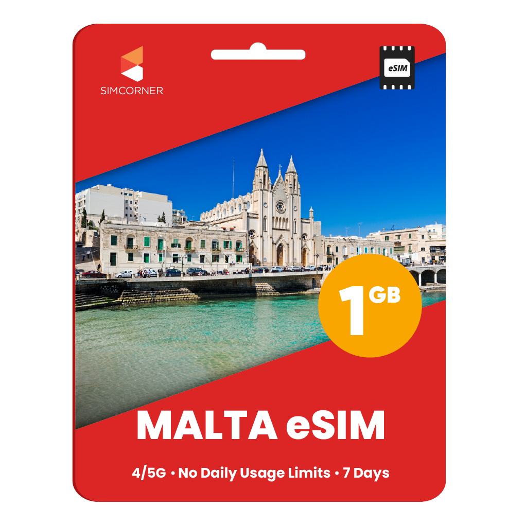 Malta eSIM: 1GB - 7 Days | SimCorner