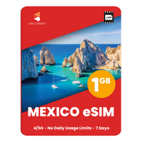 Thumbnail for Mexico eSIM: 1GB - 7 Days