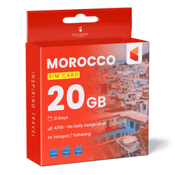 Morocco Data SIM Card (31 Day - 20GB)