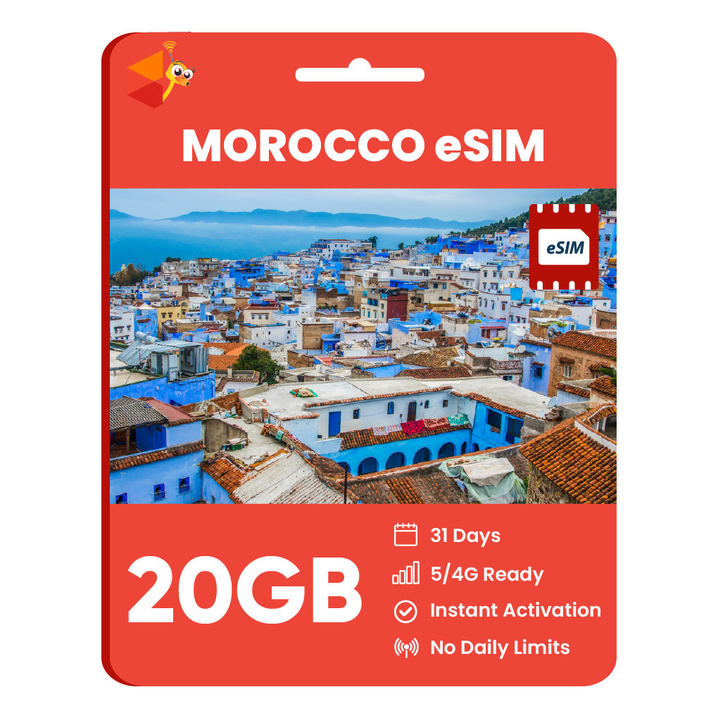 [eSIM] Morocco Data eSIM (20GB - 31 Days) - SimCorner