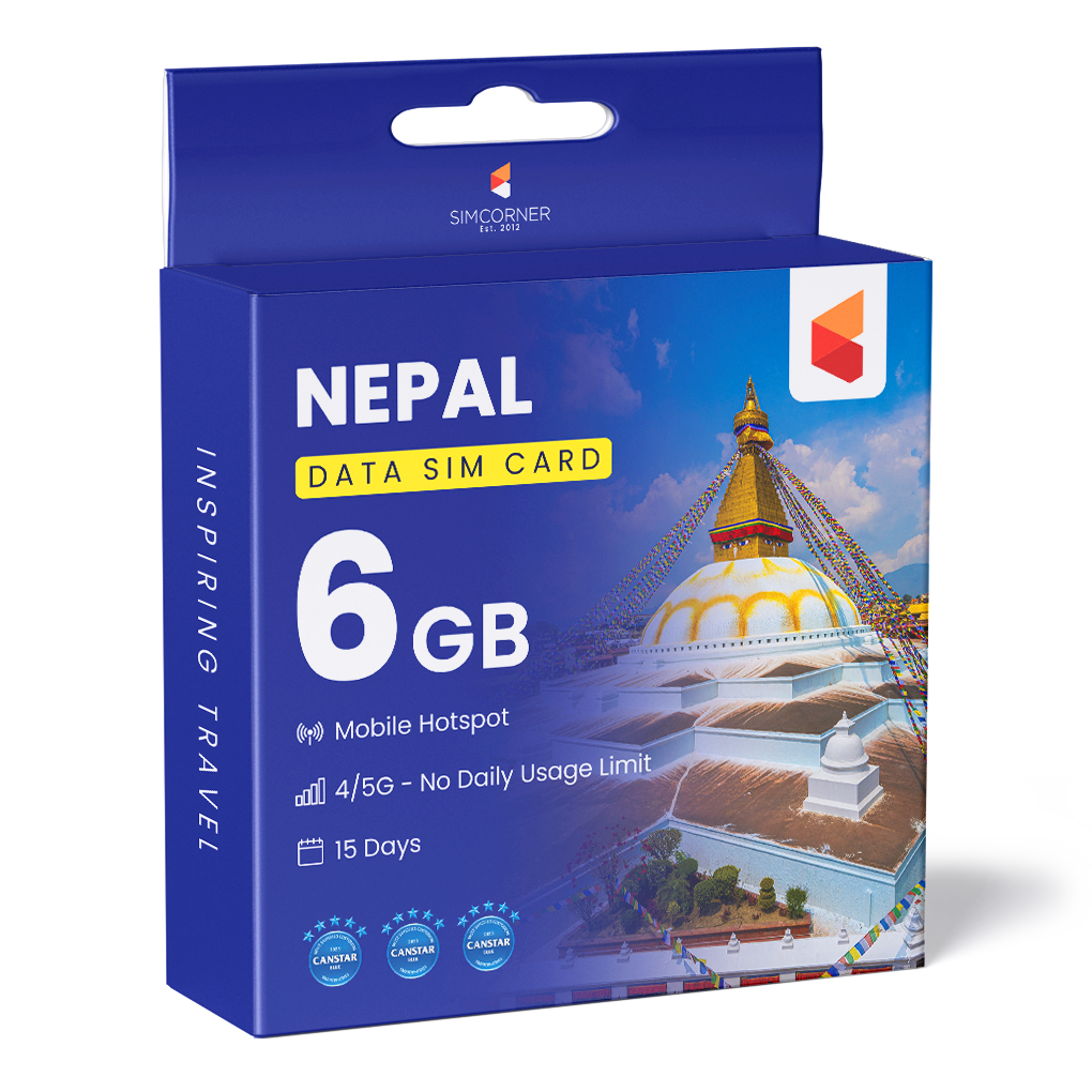 Nepal Data SIM Card (15 Day - 6GB)