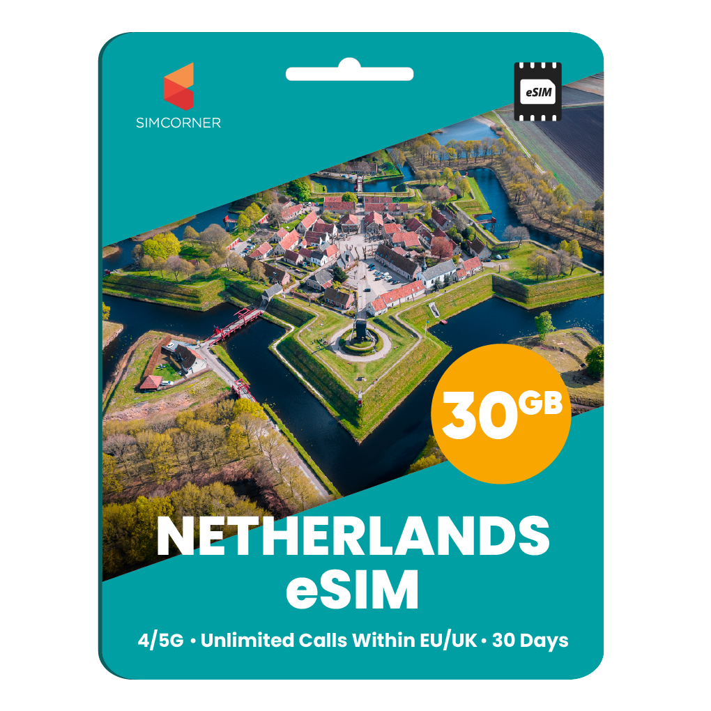 [eSIM] Netherlands eSim Card (30GB) - SimCorner