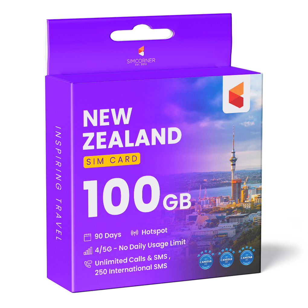 New Zealand Travel Sim Card (One NZ) - 100GB