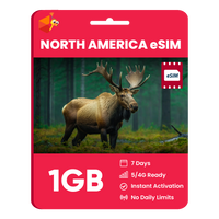 Thumbnail for North America eSIM: 1GB - 7 Days