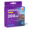 Norway Travel Sim Card 200GB