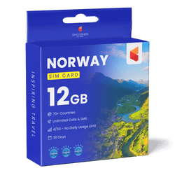 Norway Travel Sim Card (12GB)
