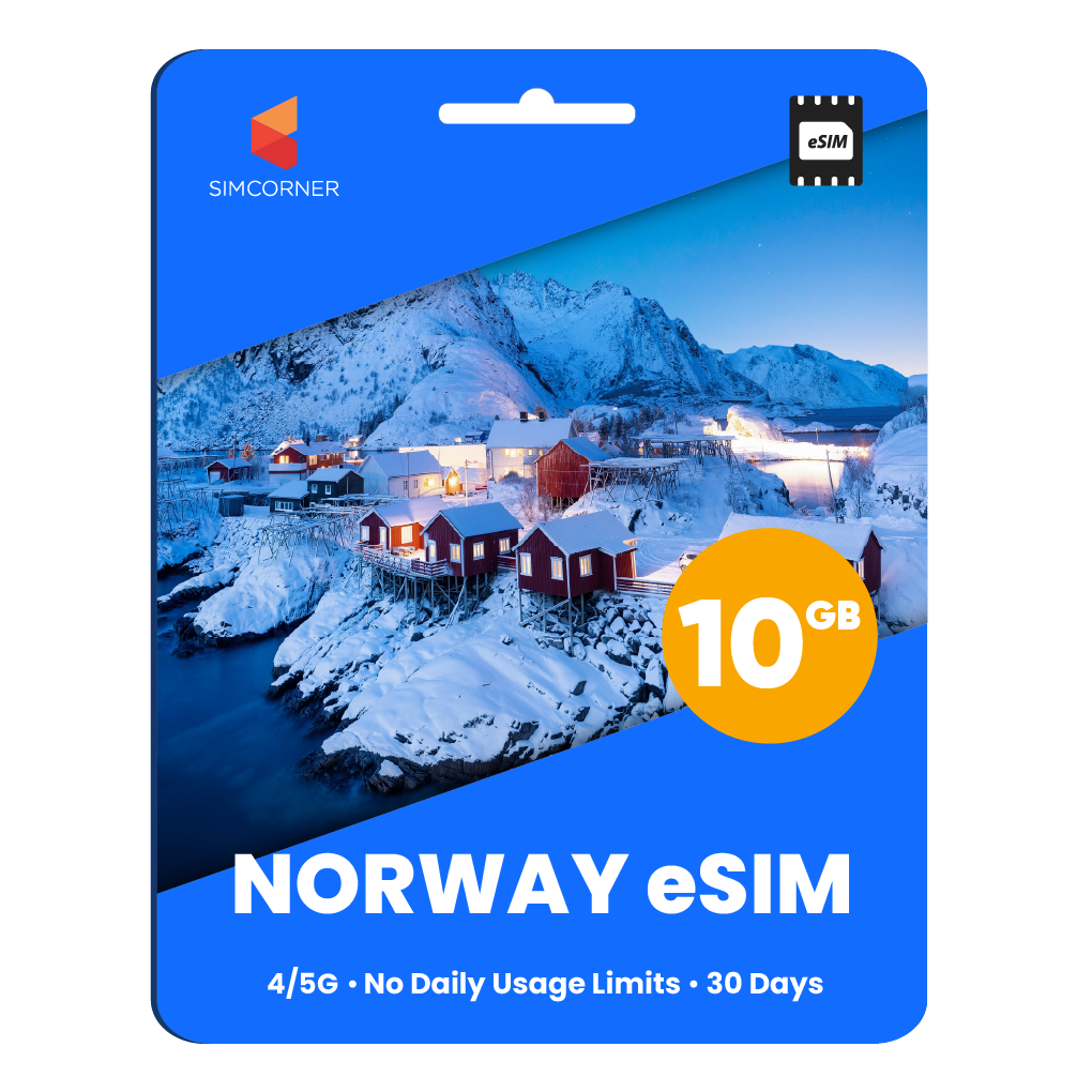 Norway eSIM: 10GB - 30 Days | SimCorner