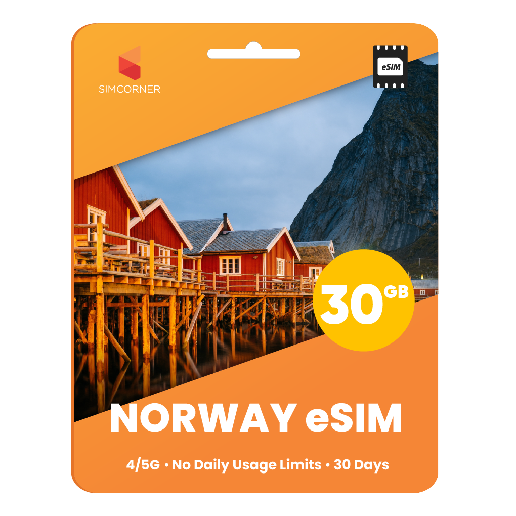 Norway eSIM: 30GB - 30 Days | SimCorner