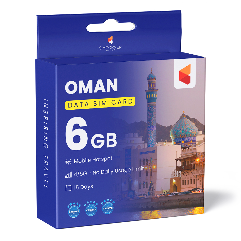 Oman Data SIM Card (15 Day - 6GB)