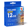 Poland Travel Sim Card (12GB)
