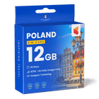 Poland Travel Sim Card (12GB)