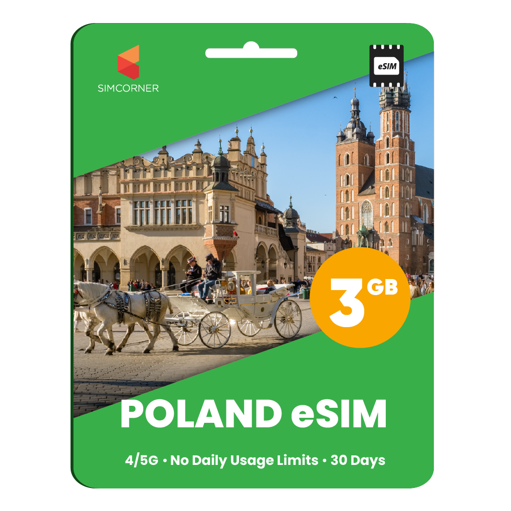 Poland eSIM: 3GB - 30 Days - SimCorner