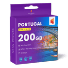 Portugal Travel Sim Card 200GB