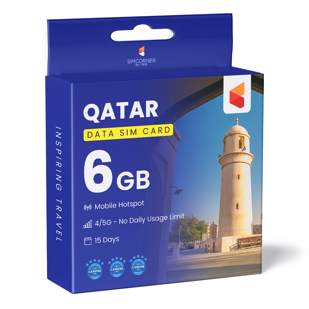 Qatar Data SIM Card (15 Day - 6GB)