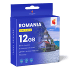 Romania Travel Sim Card (12GB)