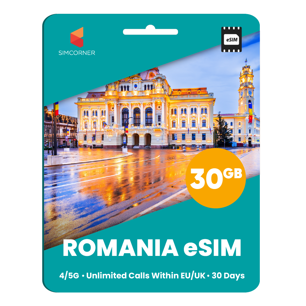 [eSIM] Romania eSim Card (30GB) - SimCorner