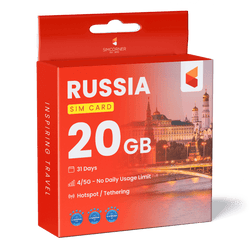 Russia Data SIM Card (31 Day - 20GB)