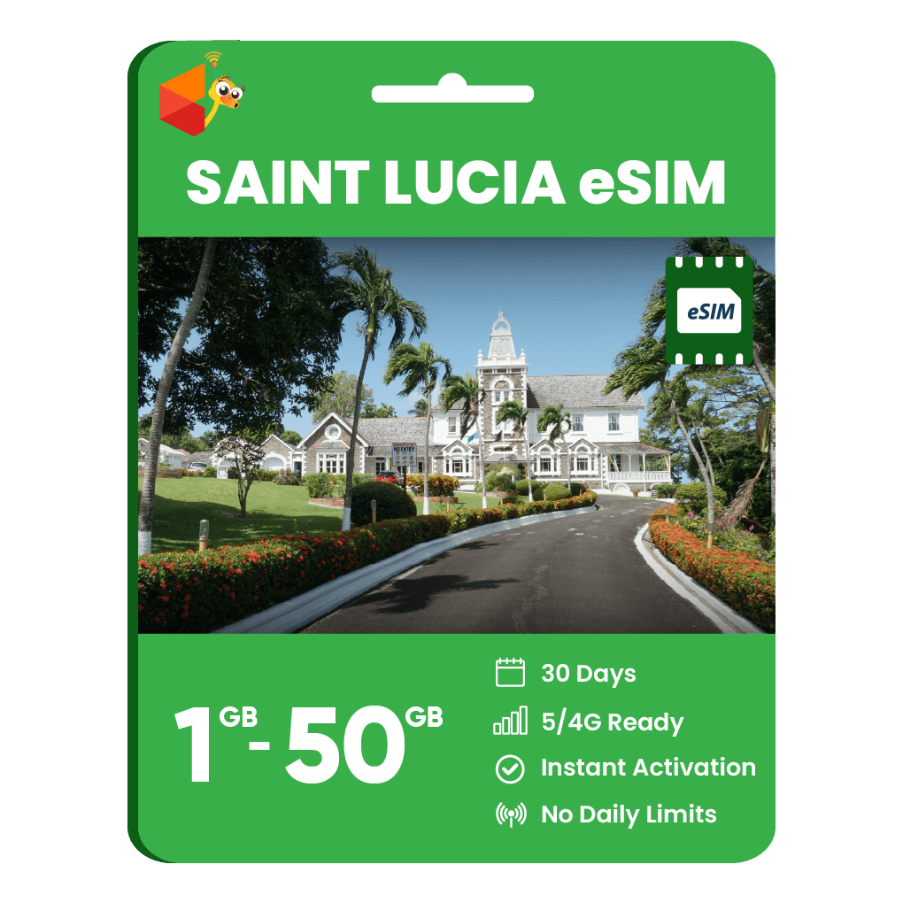 Saint Lucia Data eSIM - SimCorner