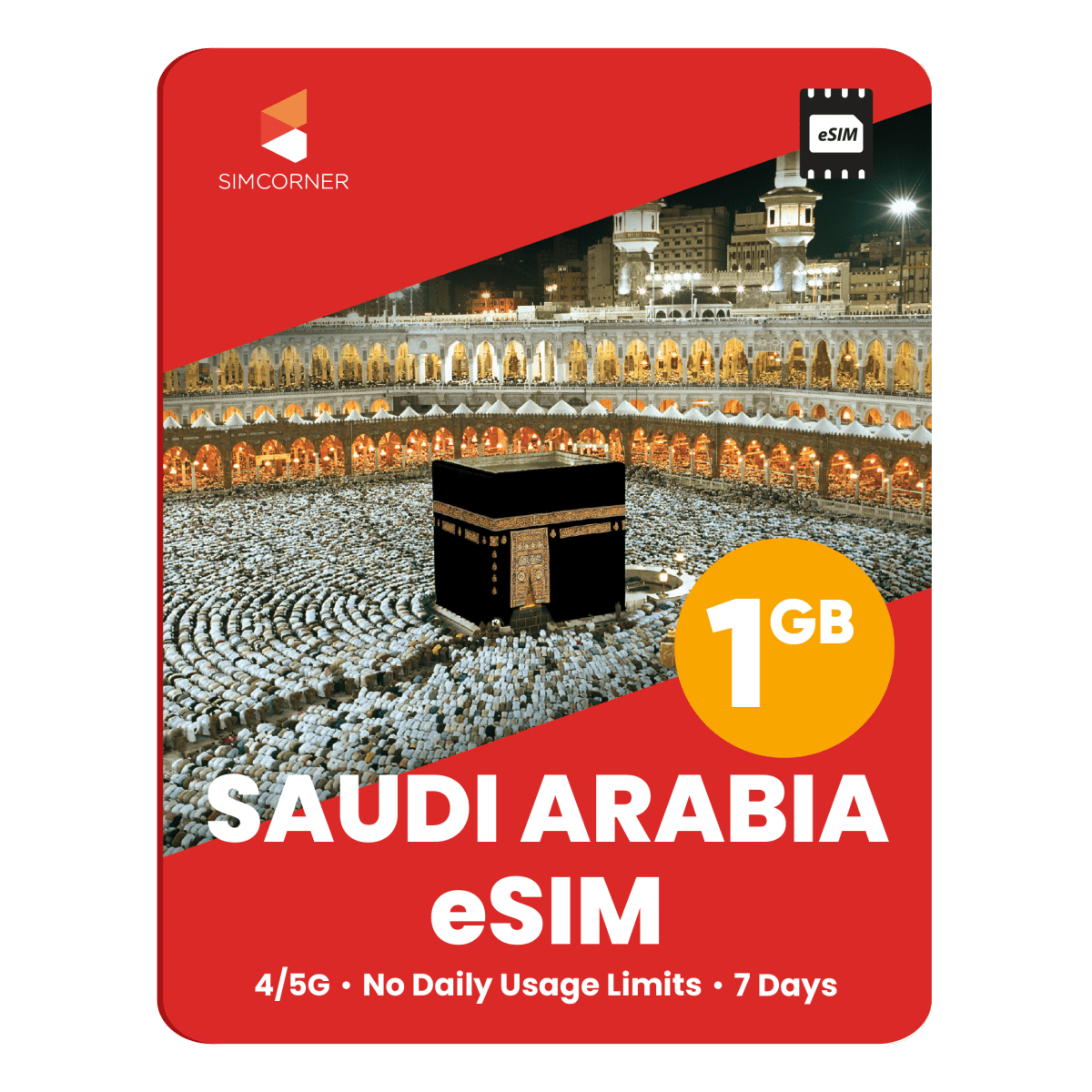 Saudi Arabia Data eSIM - SimCorner