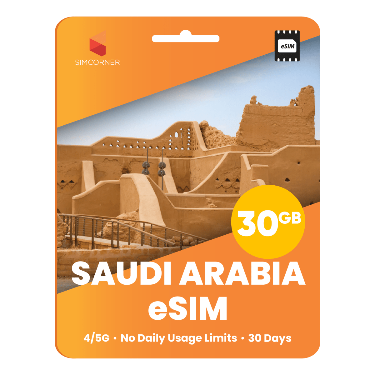 Saudi Arabia Data eSIM - SimCorner