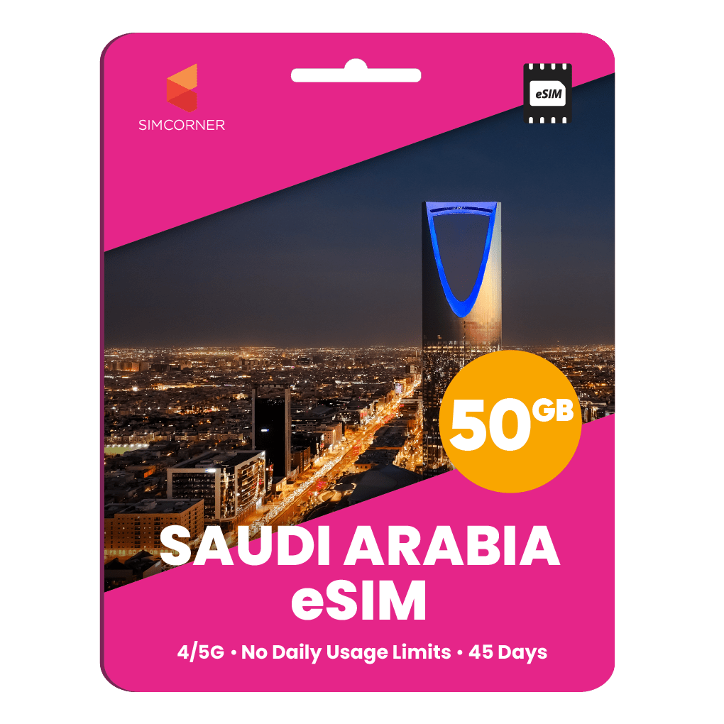 Saudi Arabia Data eSIM - SimCorner